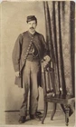 Civil War Union Officer Soldier PHOTO CDV Photograph Jackson Michigan