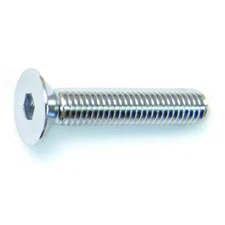 8mm-1.25 x 40mm Chrome Class 10.9 Flat Head Hex Socket Cap Screws (10 pcs.)