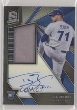 2020 Panini Chronicles Spectra Rookie Jersey 150/199 TJ Zeuch #160 Auto on6