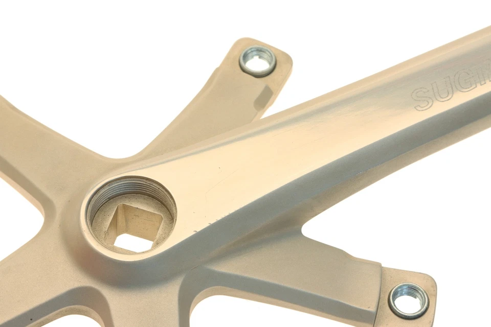 Sugino 75 Grand Mighty Track Crankset 165mm 144BCD NJS NEW *Blem* - Image 3 of 4