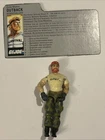 Vintage Hasbro 1987 GI Joe Action OUTBACK with  File Card Rare Figure