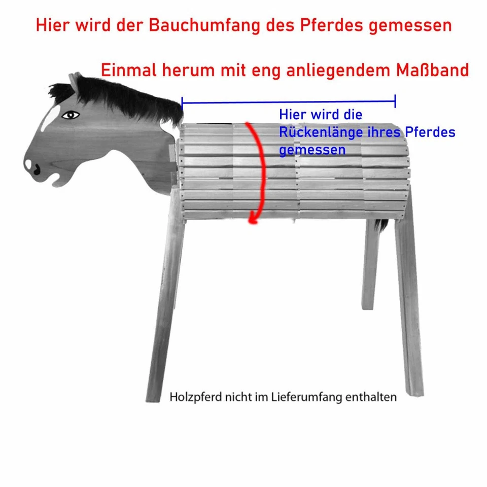 QHP Stalldecke Fleecedecke für Shetty Holzpferd Spielpferd - Bild 3 von 4