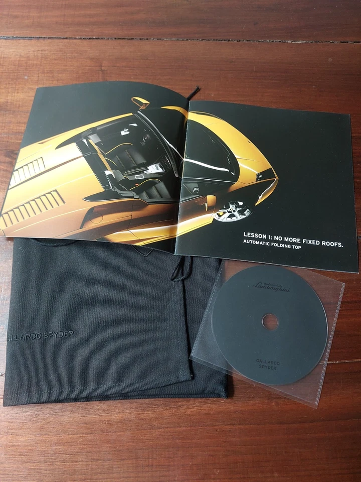 Lamborghini Gallardo Spyder Brochure Con Cd E Portabrochure In Tela - Immagine 2 di 4