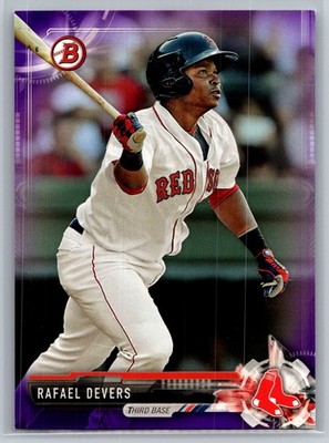 2017 bowman baseball rafael devers purple prospect rc 