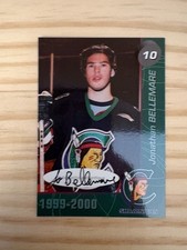 1999-00 Shawinigan Cataractes Signed #3 Jonathan Bellemare 017/100 AUTOGRAPHED