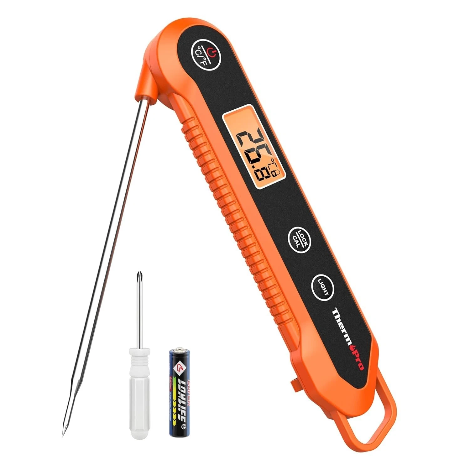 ThermoPro TP03H Meat Thermometer with IPX6 Waterproof, Food Thermometer Foldable