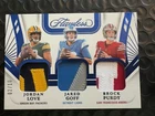 2024 Panini Flawless Jordan Love Jared Goff Brock Purdy Triple Patch /10