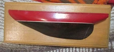 vintage wall mount 1/2 ship boat model 10" long 4" deep half model  racing sloop