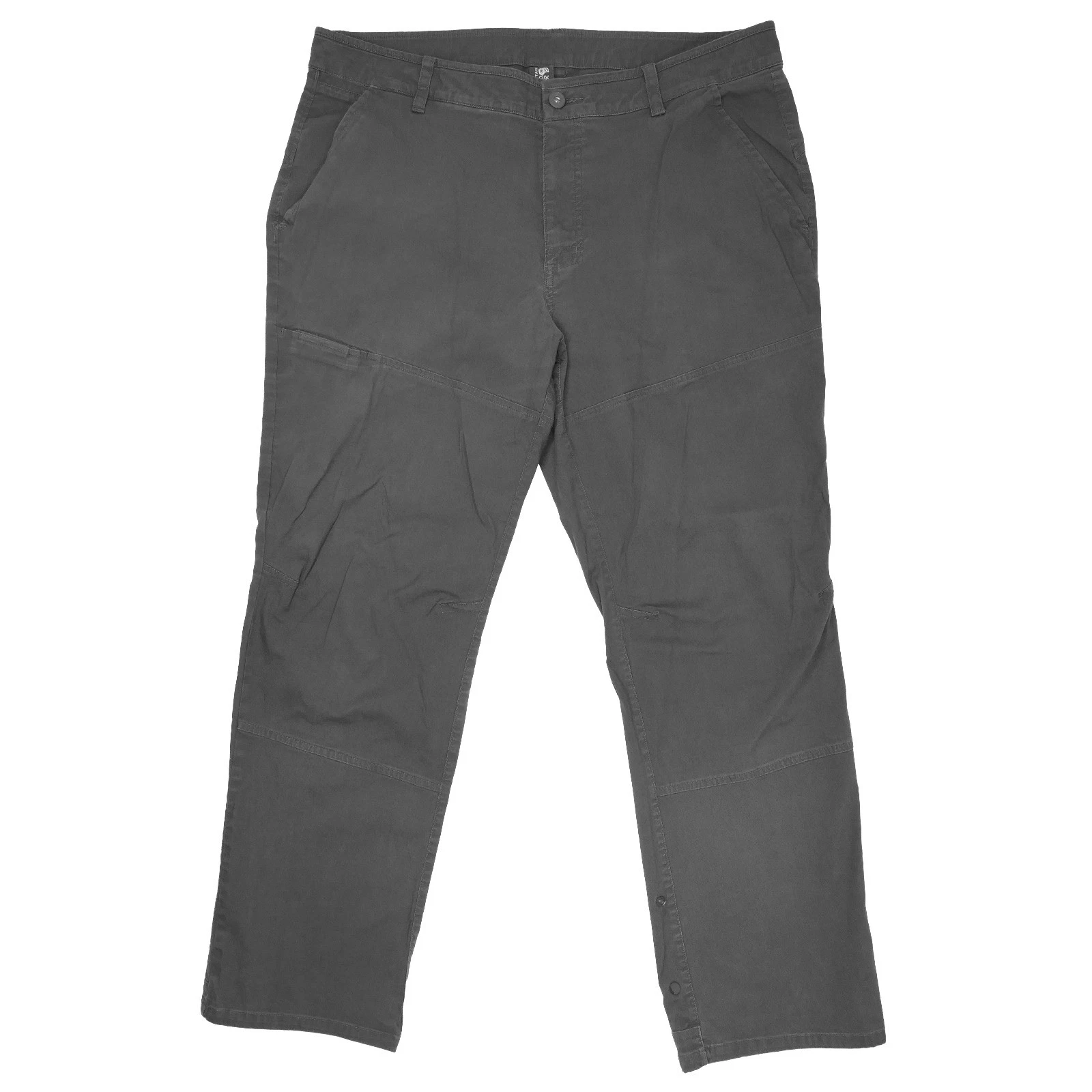Mountain Hard Wear Pants Men's 36x30 Gray Khaki AP Reflective Roll Up Cuff