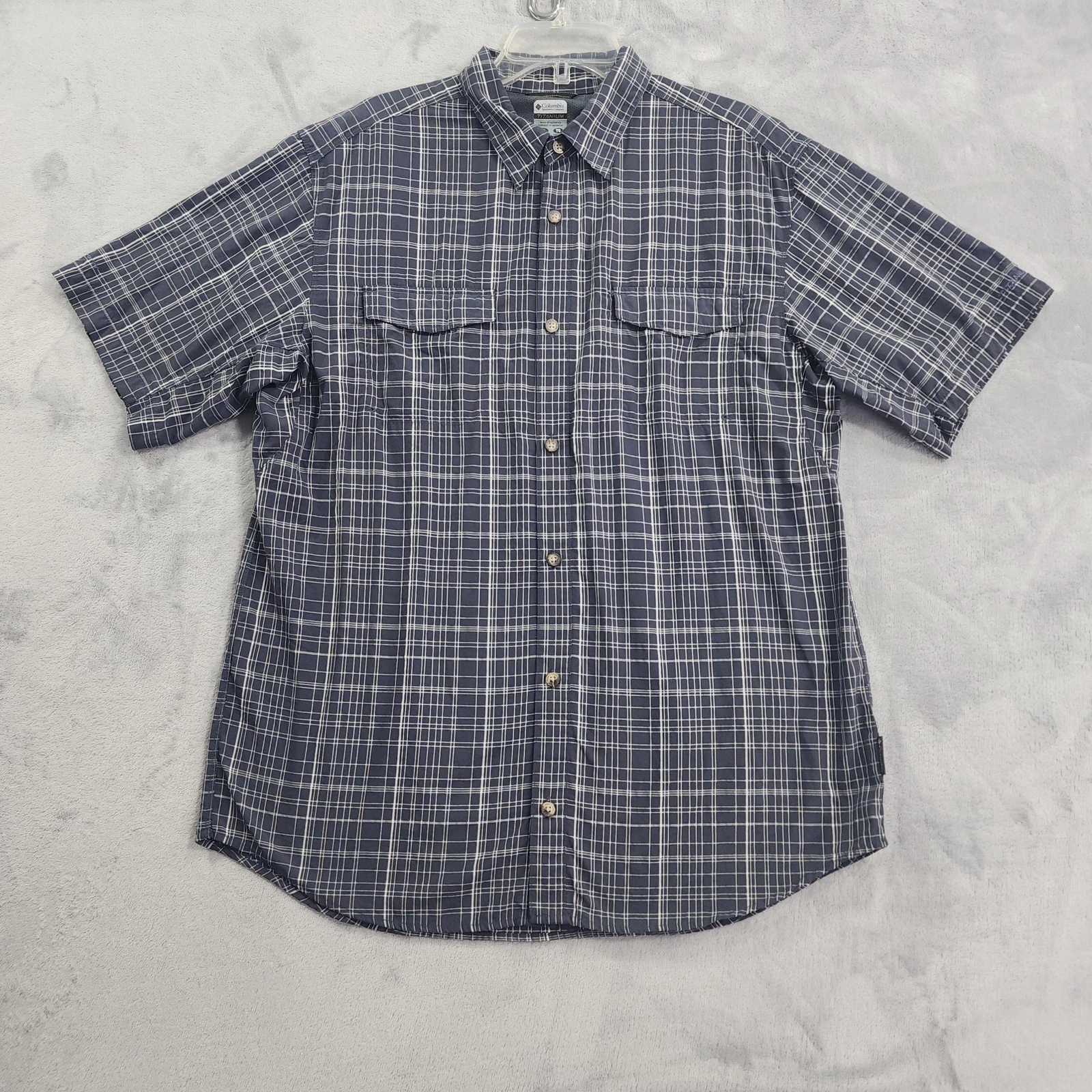 Columbia Titanium Shirt Mens XL Blue Plaid Omni-Dry Short Sleeve Hiking Fishing
Opens in a new windo