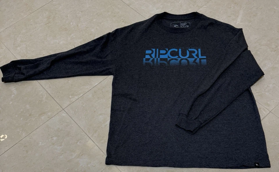 RIP CURL Live The Search Long Sleeve Sweater Crewneck Gray Color Size : XL  - Image 3 of 4