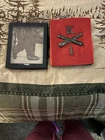 Civil War Union Cross Cannon Insignia and Company K Letter and Number