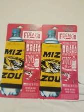 LOT OF 2 Mizzou Tigers FREAKER USA GAME DAY BOTTLE CAN INSULATOR KOOZIE MISSOURI