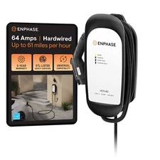 64 Amp EV Charger, Enphase HCS-80, Hardwired, 240V, 15.4kW Power
