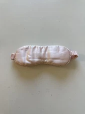 New Silken Slumber 100% Silk Eye Mask Rejuvenating Sleep Minimizes Wrinkles Pink