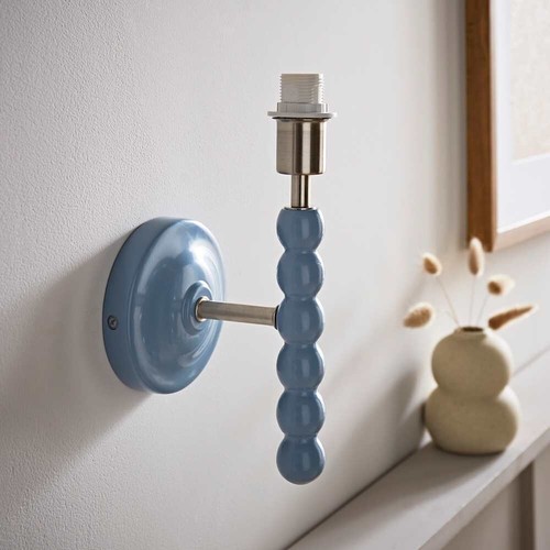 Pair Of Wall Light Fittings Bobbin Base Bedside Living Room Reading Lights - Picture 15 of 24