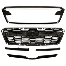 Front Upper Radiator Grille Assembly Glossy Black For 2018-2020 Subaru Crosstrek