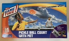 NEW WHAM-O Game Time  Pickleball Court With Net, Paddles And Balls