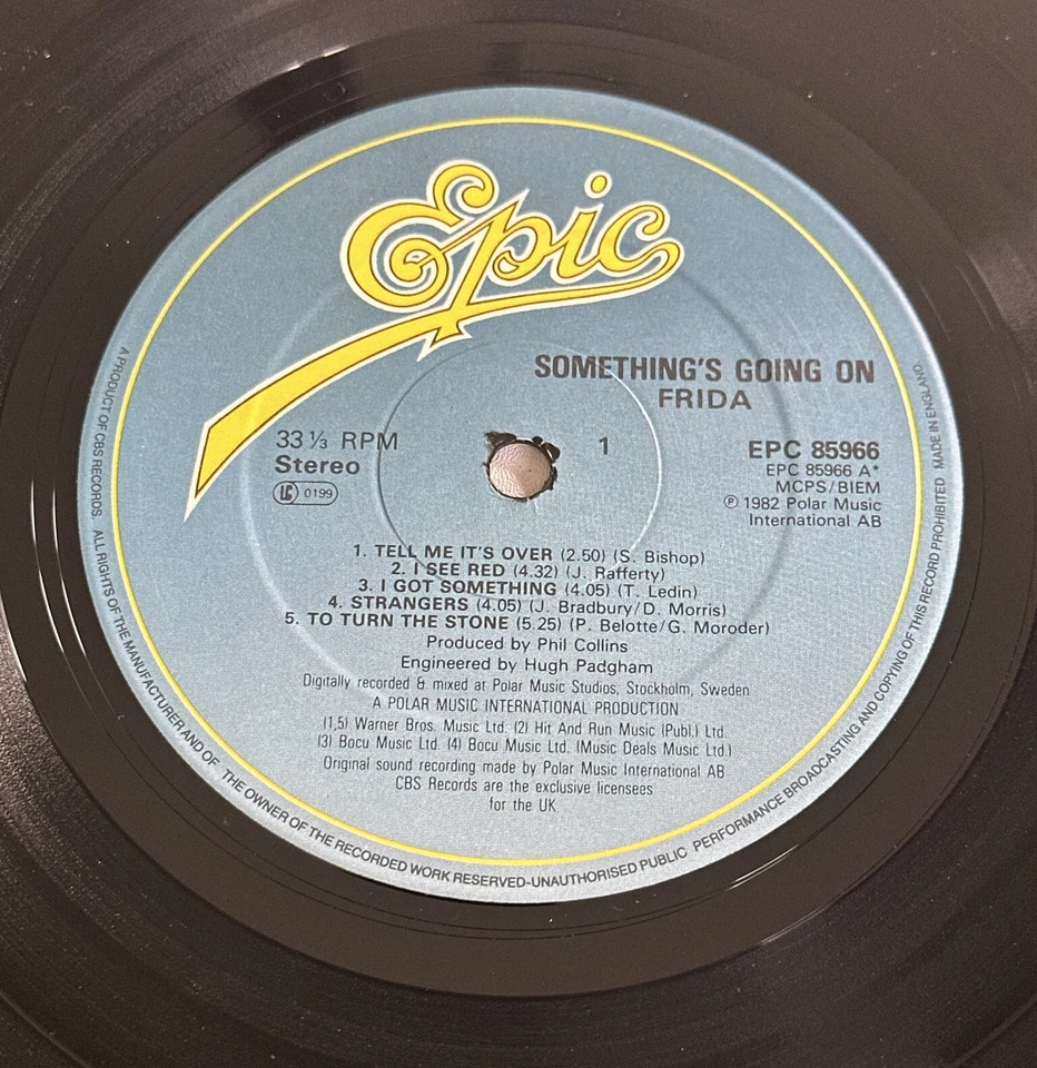 FRIDA - Something's Going On (Abba) - 12" Vinyl Record LP - EX / VG+ Condition - Image 4 of 4