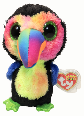 Ty Beanie Boos Beaks Toucan Bird Plush Colorful Rainbow Colors 6in. NWT | eBay
