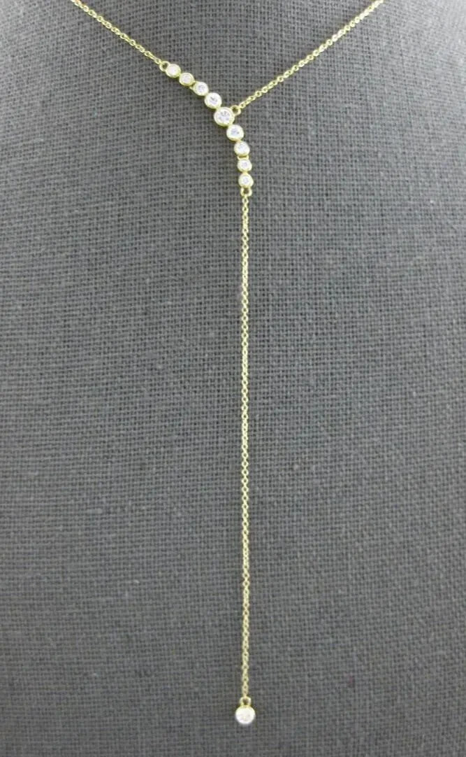 Real Moissanite 2.50 Ct Journey Necklace 20