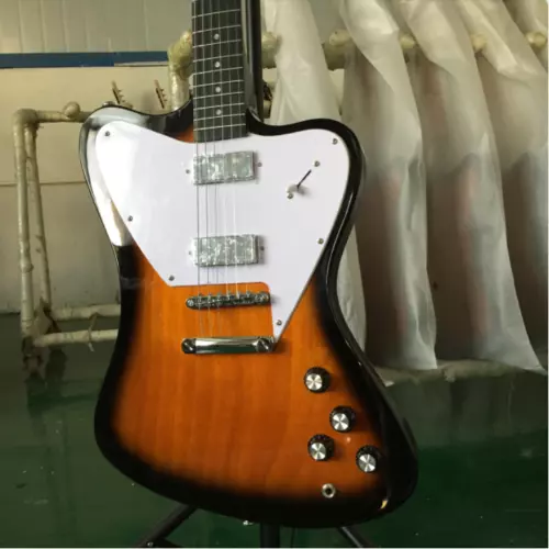Custom Non-Reverse Firebird Electric Guitar Sunburst Mahogany Body Fast Delivery