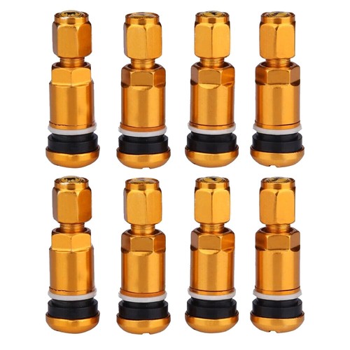 8pcs Aluminum Tire Valve Stems Metal Tubeless Wheel Caps Bolt-In Tyre - Picture 9 of 31