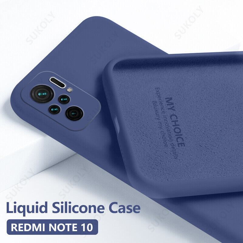 Xiaomi Redmi Note 10 Pro Funda Gel Tpu Silicona Líquida Azul