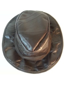 mens leather hats ebay
