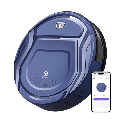 Robot aspirador OKP Life K2 1800 mAh, azul - Imagen 1 de 3