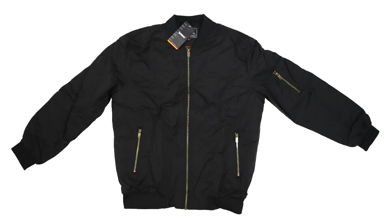 Tacvasen Classic Sport Windbreaker Jacket Softshell Lightweight Black Mens M