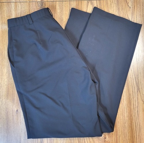 Dialogue Classics Womens 8 Dress Pants Black Solid Pockets Wide Leg Zip Career - Picture 5 of 13