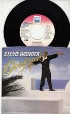 STEVIE WONDER - OVERJOYED - PROMO  TAMLA RECORDS 45 WPS - GREAT SHAPE