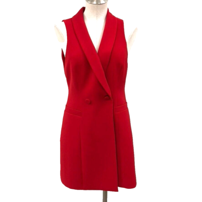 strapless open back dress Freya Red Leather Knee High Stiletto Boots main image 0