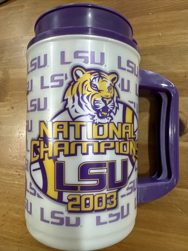 LSU 2003 National Championship McDonalds Coca-Cola Whirly Thermo Hot Cold Mug - Image 2 of 4