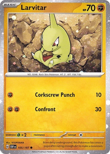 Larvitar 105/197 Miscellaneous Cards & Products