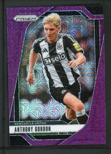 2024-25 ANTHONY GORDON 22/25 PANINI PRIZM PREMIER LEAGUE MOJO PURPLE