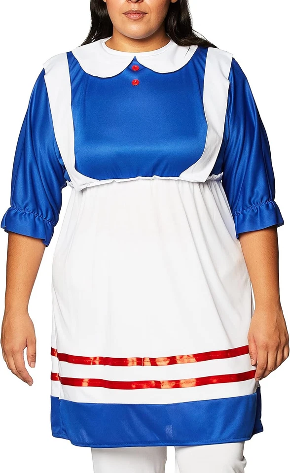 Disfraz de muñeca de trapo para mujer talla única, azul  Foto 2 de 4