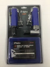 Astro Pneumatic 1221 2pc Die Grinder and 8pc Carbide Rotary Burr Set