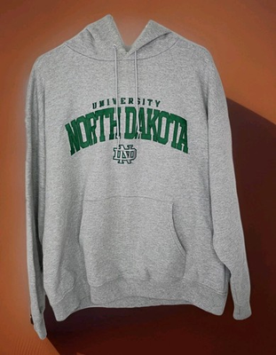 #ad VTG Champion University of North Dakota Fighting Sioux Era Hoodie Mens XL Gray $39.95