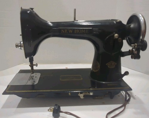 Vintage NEW HOME Light-Running Sewing Machine Head - WORKS - Great Decals!