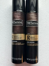 LOT 2: TRESemme Temporary Color Root Touch-Up Spray for Dark Brown Hair, 2.5 oz