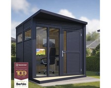 Gartenhaus Bertilo Concept Office inkl. Fußboden 237 x 310 cm anthrazit