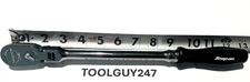 SNAP ON TOOLS USA BLACK 3/8" Drive Hard Grip Long Flex Head Ratchet FHLFD80A NEW