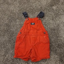 OshKosh B'gosh Red Denim Shortall Overalls Toddler 18 Months