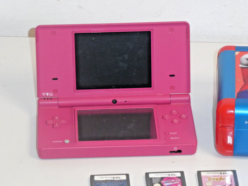 Nintendo DSi Pink inkl. Mario Metallcase & 13 Spielen, 2 Jahre Garantie - Bild 2 von 8