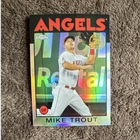 Topps Chrome Mike Trout Angels 1986 #86BC-2 Refractor Sports Trading Card