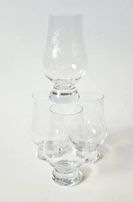 Glencairn Whiskey Tasting Glasses Etched Michters American Whisky 6oz Set Of 4