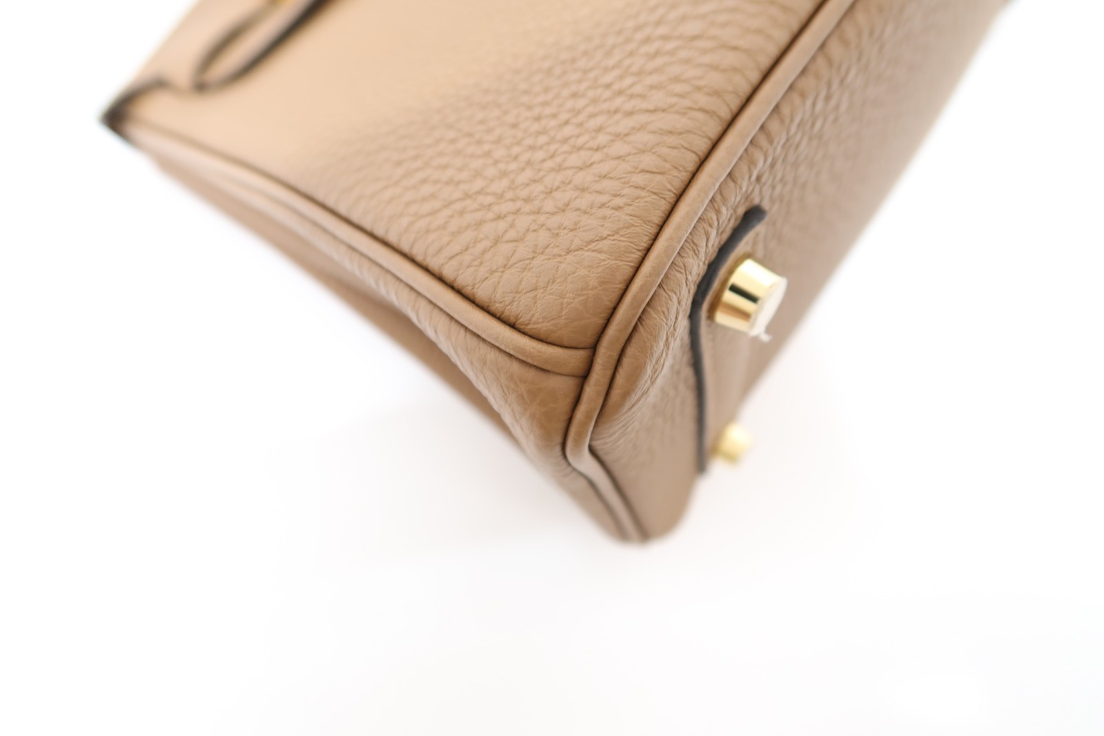 Authentic Hermes Birkin 25 togo Leather Brown Hand Bag UNUSED 3B220010SS image 3