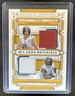 2025 National Treasures Aaron Rodgers DK Metcalf NFL Gear Combo Jersey Ball #/99